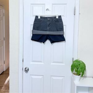 St. John's Bay Dark Denim Mini Skirt Size 6